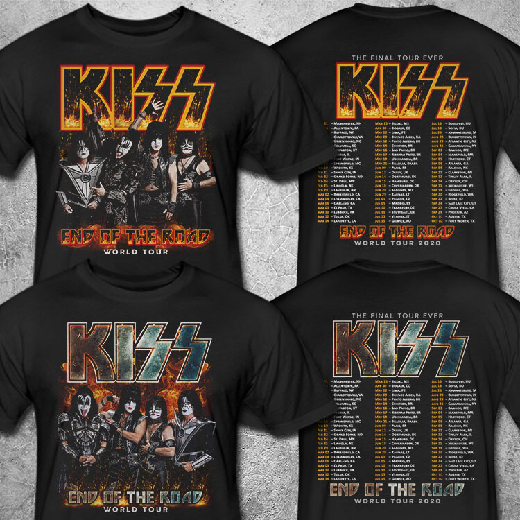 kiss farewell tour t shirts